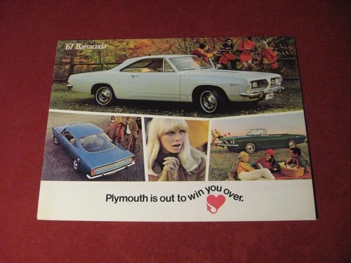 1967 Plymouth Barracuda Sales Brochure Booklet Catalog Old Original