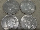 1922 1923 1924 1925 Silver Peace Dollar Lot of 4