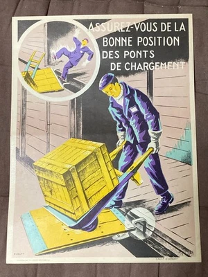 Ancienne affiche de prévention sécurité de 1967, n°6171 - Photo 1/4