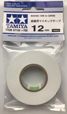 Tamiya Masking Tape für Kurven 12 mm Breite Neu in Verpackung 87184