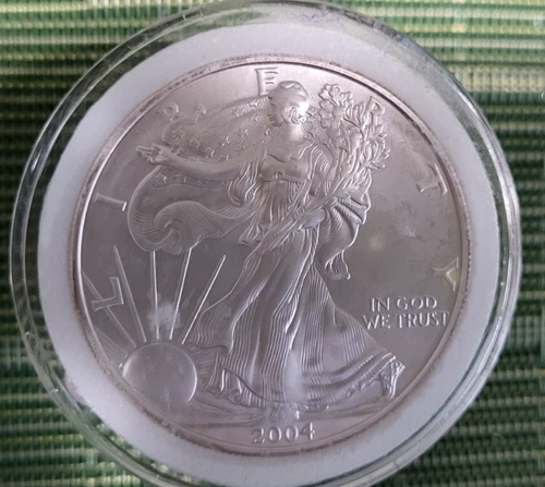 2004 American Eagle Walking Liberty Silver One Dollar Coin 1 oz .999 Fine Silver