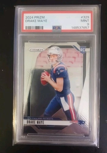 2024 Panini Prizm - Rookies Drake Maye #329 (RC) New No Scratches PSA 9 🔥📈