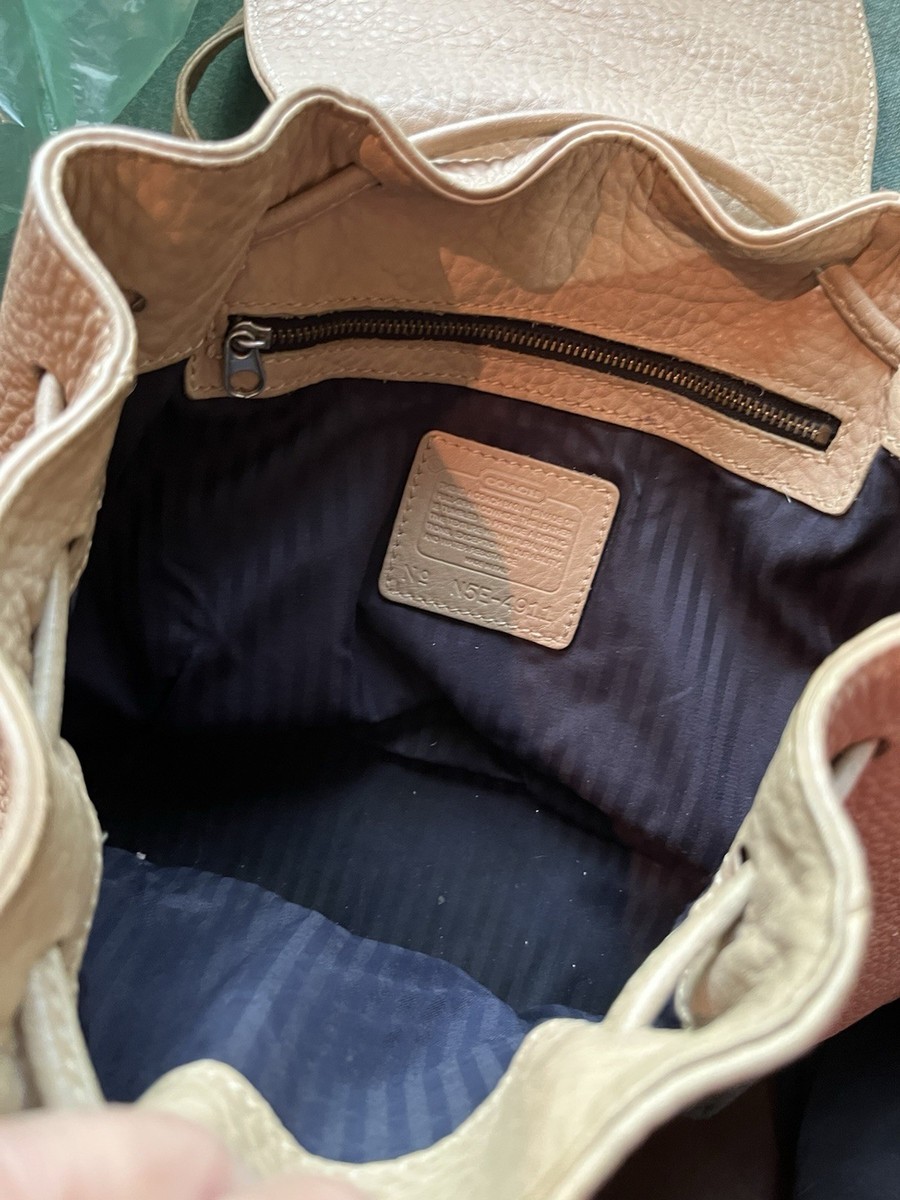 Vintage Coach Sonoma Collection Pebbled Leather Nubuck Backpack