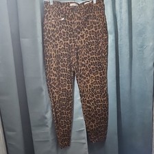 Code Bleu Skinny Pants in Brown with Tapered ...