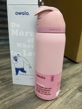 Owala FreeSip 32 oz Pink Water Bottle NIB Thermos Tumbler