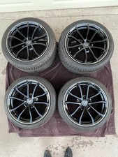 Real Gm C7 Grand Sport Corvette Wheels Rims Carbon Edition Tires Oem Rare