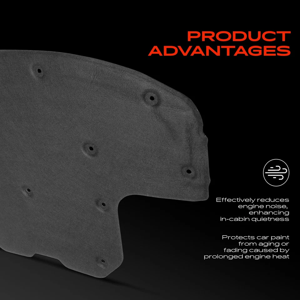 Almohadilla de panel de aislamiento del capó del motor para Mercedes-Benz X253 GLC250 GLC300 GLC300e Foto 4 de 4