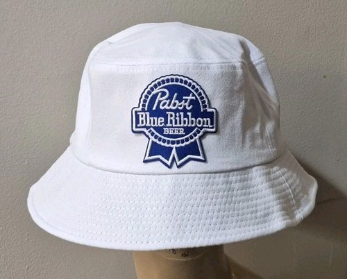 Sombrero de cubo Pabst cinta azul blanco - Imagen 7 de 10