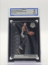 VICTOR WEMBANYAMA 2023-24 MOSAIC ELEVATE ROOKIE SPURS RC ISA 9 Q7061