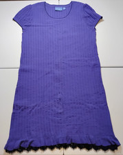 Simply Vera Wang Women's XL Sweater Dress Top Purple Cotton Nylon