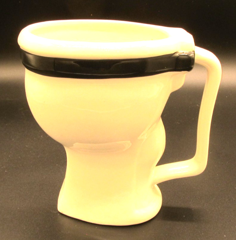 Toilet Mug Novelty Item Ceramic Coffee Cup Plummer 1992 Matscot Joke Gag Gift