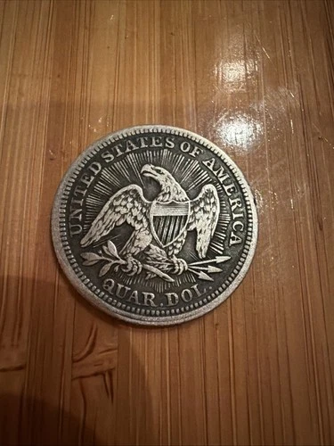 1853 Seated Liberty Quarter Arrows & Rays CHOICE VF+ / XF Orig Toning Type Coin