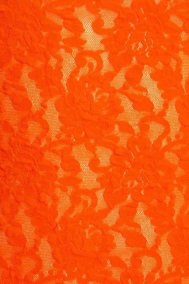 Camisola Hanky Panky Signature de encaje sin forro naranja grande (12-14) nueva en caja $52 Foto 4 de 4