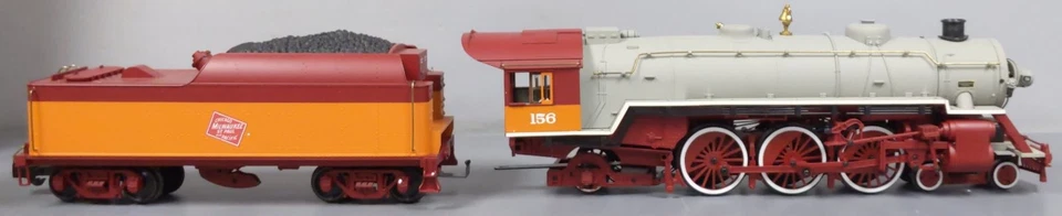 Aristo-Craft 21403 MILW 4-6-2 Pacific Steam Locomotive & Tender w/ Sound #156 EX - Image 3 of 4