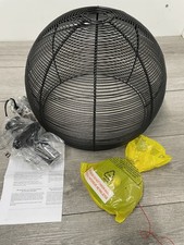 Golden Lighting 6802-M BLK Calypso 16"W Pendant  Light - Matte Black *READ*