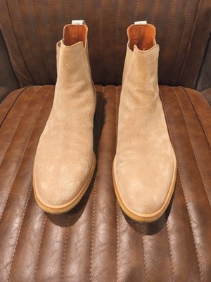 Men's Tan Suede Chealse Boots Common Projects Sz 12 D