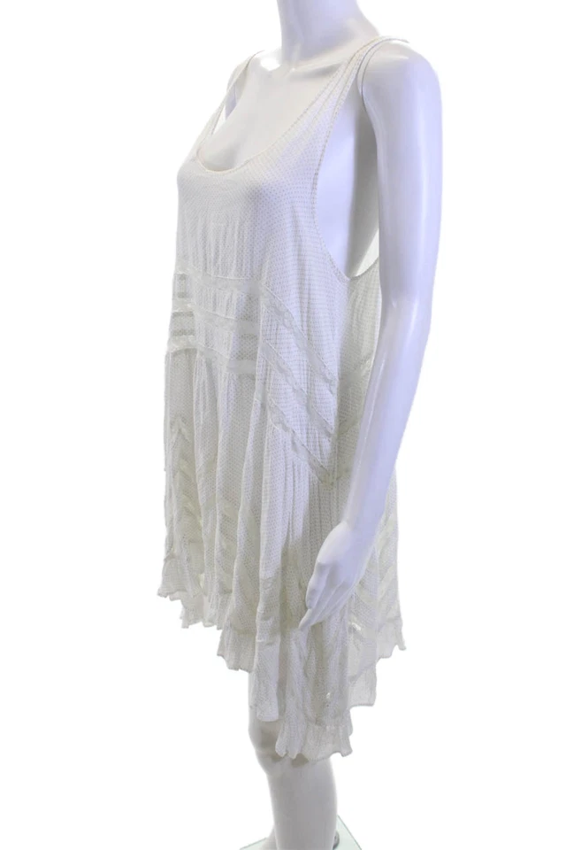 Vestido sin mangas trapecio blanco a lunares talla M Intimately Free People para mujer Foto 2 de 4