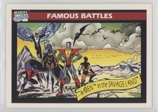 1990 Impel Marvel Universe Famous Battles X-Men in the Savage Land #120