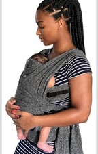 Boppy ComfyFit Adjustable Baby Carrier, Heathered Gray, Hybrid, 8-35lbs