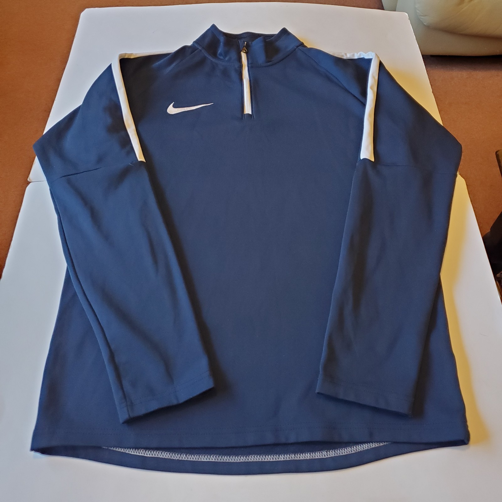 SACAI X NIKE Nike Dri Fit Giacca Track Top Blu Navy Bianco Uomo Small Ottime Condizioni