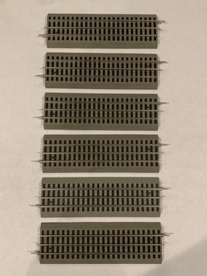 LIONEL FASTRACK Lot (6) train fasttrack track STRAIGHT 10 inch o gauge 6-12014