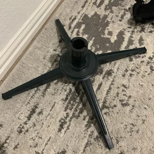 Holiday Time Metal Artificial Christmas Tree Stand Green Folding 4 Legs Tripod