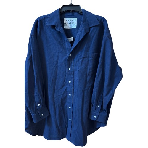 Frank & Eileen Mackenzie Navy Button-Up Shirt - One Size - Picture 3 of 6