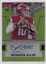 2016 Panini Prizm Collegiate Draft Picks Green 5/5 Brandon Allen #164 Auto 05or