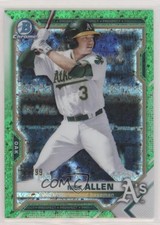 2021 Bowman Chrome Prospects Green Mini-Diamond Refractor 79/99 Nick Allen 0q1p