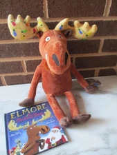 Kohl's Cares Moose Named Elmore -16"+ 5"x 7" Book- "Elmore the Christmas Moose!"