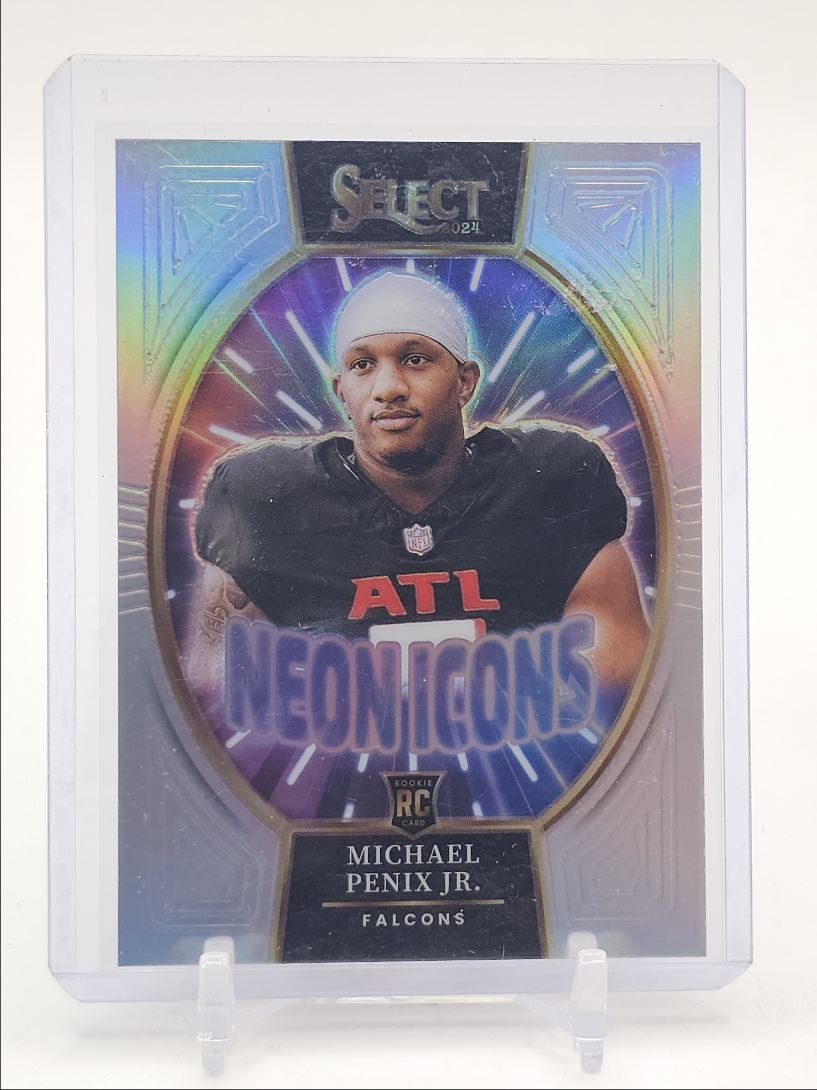 MICHAEL PENIX JR. 2024 SELECT NEON ICONS ROOKIE SILVER B RC Q1300