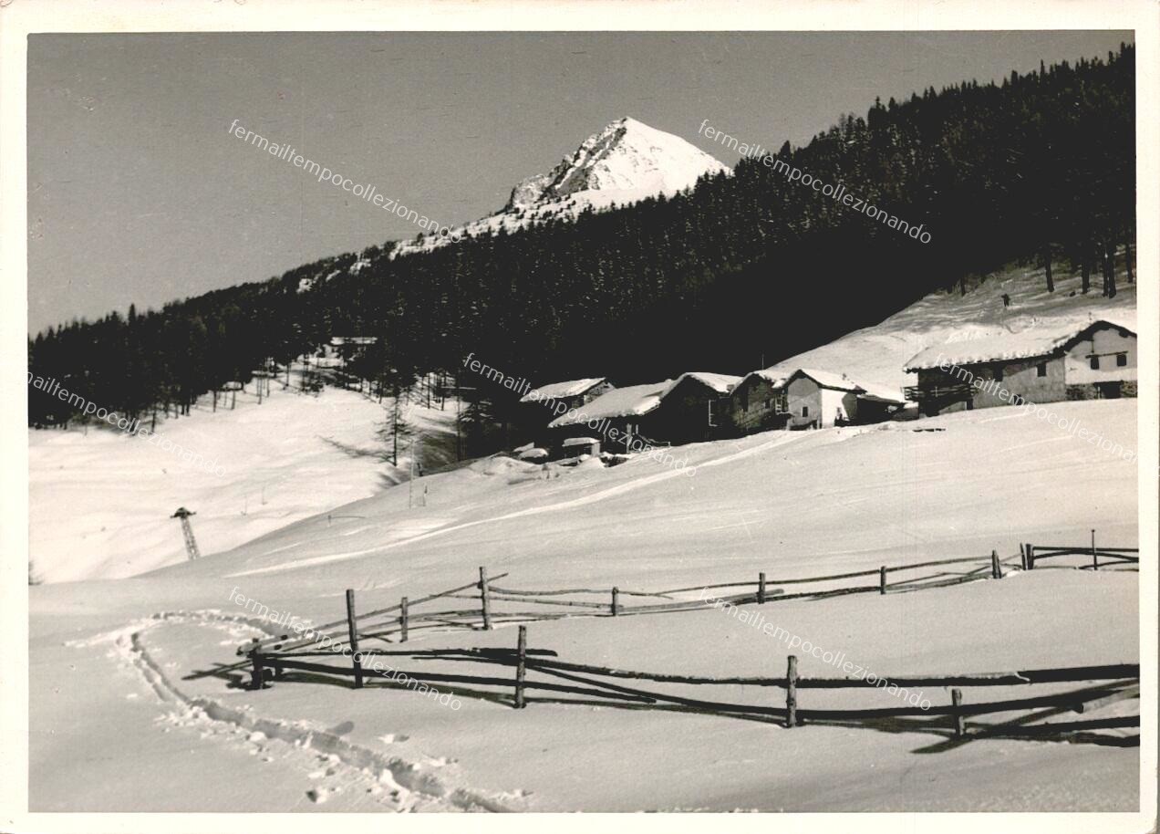 ep327 cartolina conca di pila,casolari di pila,Valle d'Aosta