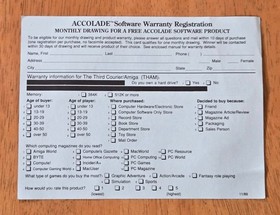 The Third Courier Accolade Commodore Amiga Big Box Game Complete Decoder CIB