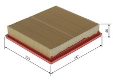 BOSCH Luftfilter F 026 400 668 Filtereinsatz für TOYOTA RAV 5 YARIS VAN CAMRY ES