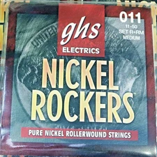 GHS R+RM Medium NICKEL ROCKERS Electric Guitar Strings 11-50, (set of 6 strings)
