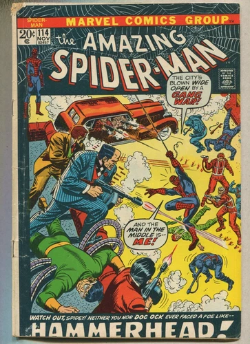 The Amazing Spider-Man: #114 GD/VG Hammerhead    Marvel SA
