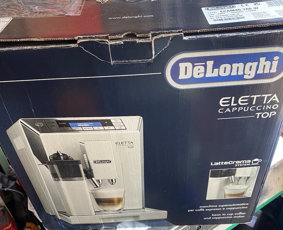 De'Longhi Eletta Cappuccino Top ECAM 45.766.W Kaffeevollautomat - silber - Bild 2 von 4