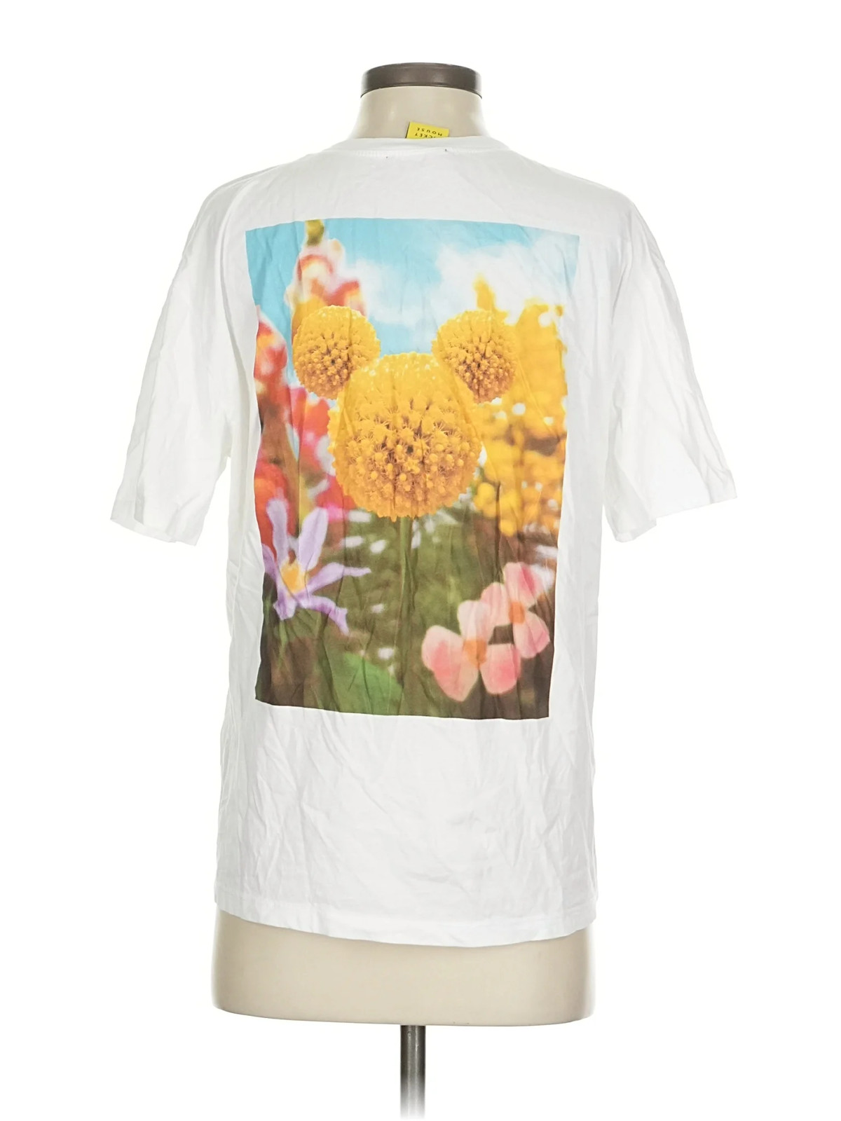 Zara Women White Short Sleeve T-Shirt S thumbnail 2