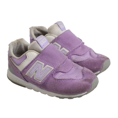 NEW BALANCE 574 Purple/White Suede Sneakers Little Kids Size US 8 EUR 25 7.5 UK!