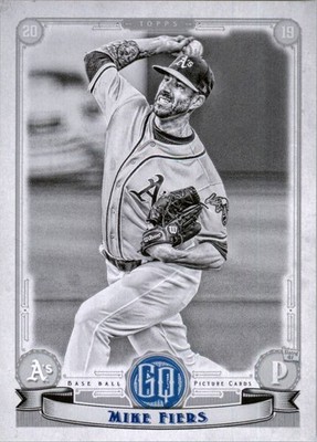 2019 Topps Gypsy Queen Black and White #19 Mike Fiers /50 - BB