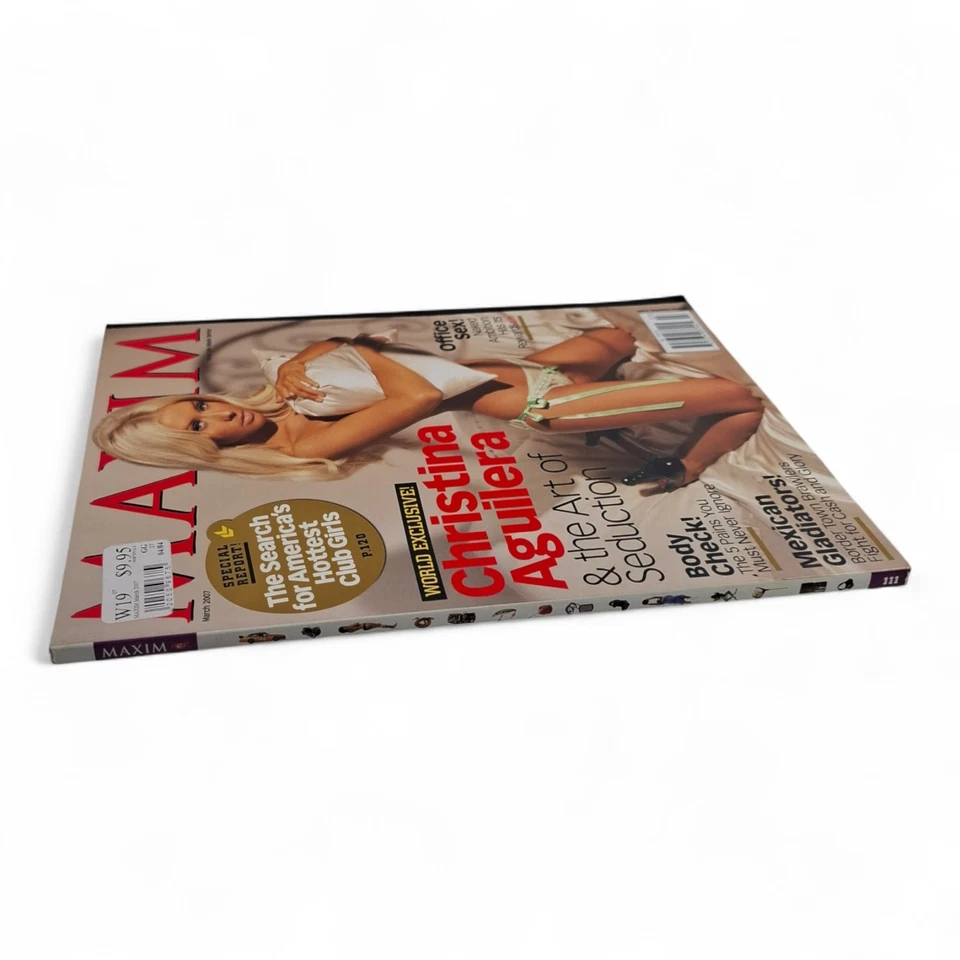 Maxim Magazine March 2007 Issue 111 Xtina Christina Aguilera Pop Icon Lingerie - Image 3 of 4