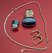 Lot of Scrap Gold & Silver 0.5 gr 10k Gold & 26.2gr Sterling Silver 251138