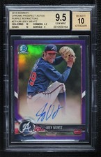 2018 Bowman Chrome Prospect Purple Refractor /250 Joey Wentz BGS 9.5 Auto m5o