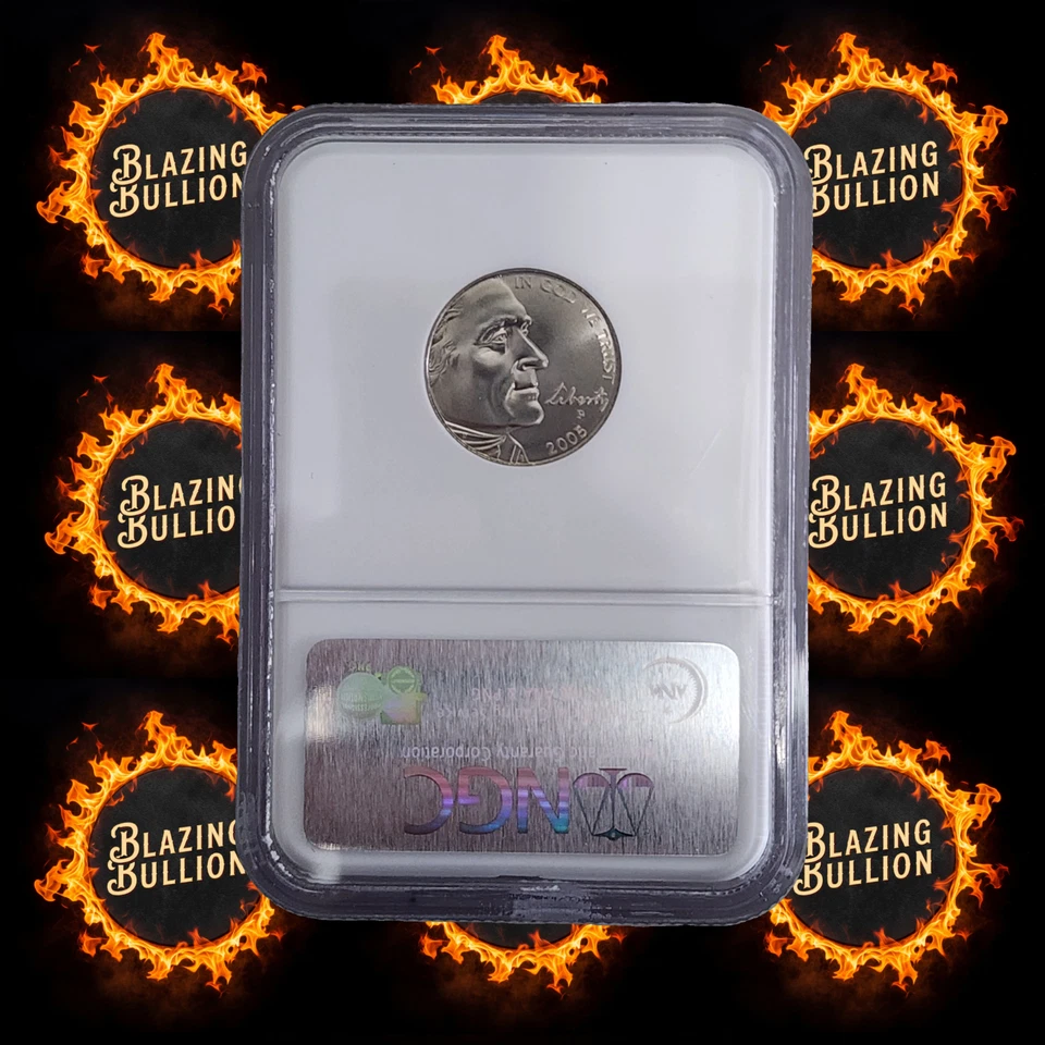 2005-P SMS 5c Jefferson Nickel Ocean View NGC MS69 ~ TOP POP (DSZI) - Image 2 of 4