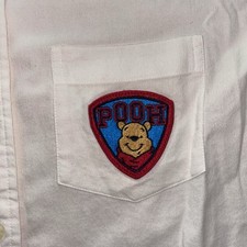 VINTAGE DISNEY WINNIE subtle button down shirt SZ MEDIUM Winnie the Pooh