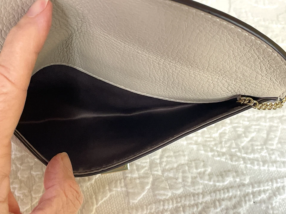 Сумка-клатч Henri Bendel шагреневая кожа с цепочкой наплечный ремень - Изображение 3 из 4