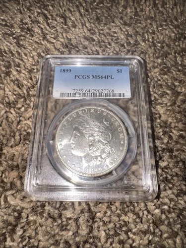 1899 Morgan Silver Dollar S$ PCGS MS64 PL
