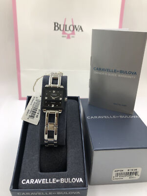CARAVELLE BY BULOVA Diamonds Ladies Watch 43P104 Quartz  Brand New In Box