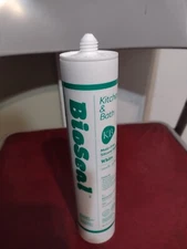 White BioSeal Waterproof 100% RTV Silicone Sealant Caulk 10.1 fl oz (300 mL)