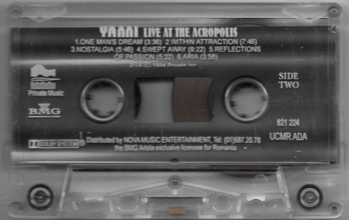 Yanni – Live At The Acropolis, Original Cassette, Romanian Version - Picture 4 of 5
